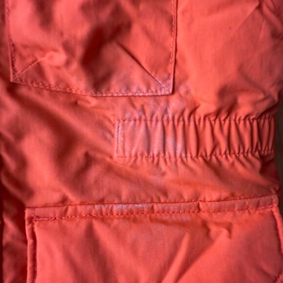 The Children's Place Orange Full Zip Fleece Faux Fur Hooded Puffer Coat Size 3T - Picture 7 of 9